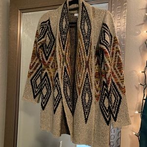 Aztec cardigan sweater
